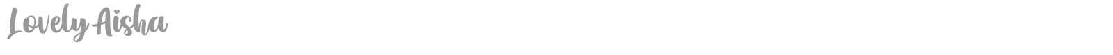 Lovely Aisha font preview